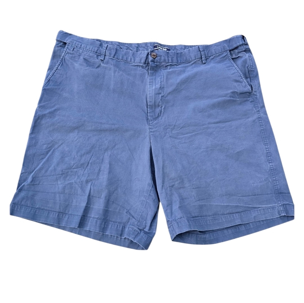 Land's End Big/Tall Mens Cotton Elastic Waist Traditional Fit Blue (SIZE:46)